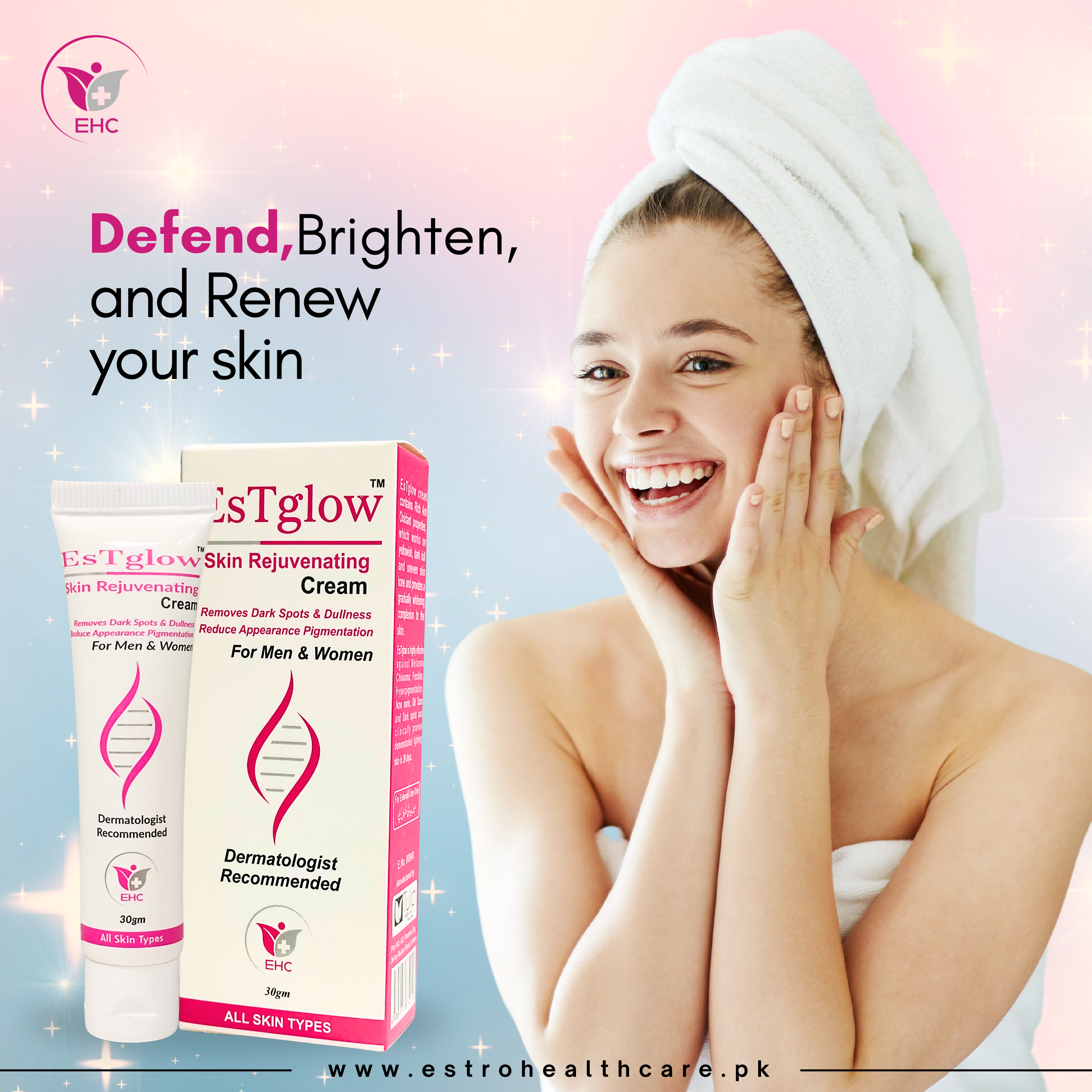 EsTglow Skin Brightening Cream – 30gm